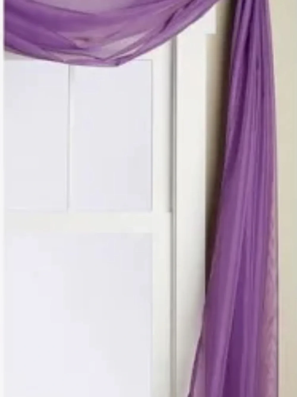 Purple Sheer Window Scarf